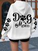 Unisex Hoodies Funny Dog Paw Autumn Winter Warm Sweatshirt Y2k Streetwear Casual Hoody Cartoon Sweatshirts Tops Hoodie