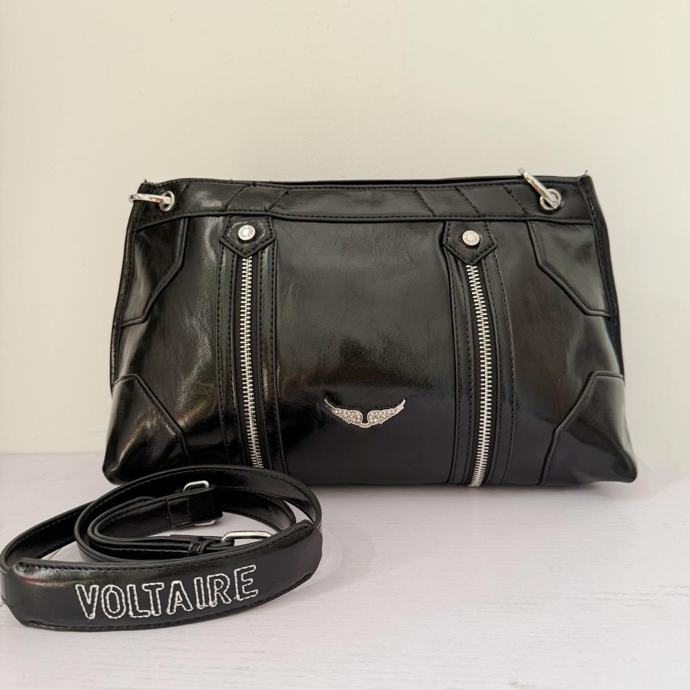 Новая модная женская сумка через плечо Французская горячая распродажа Ретро сумка ZV Роскошный дизайн Крылья с бриллиантами Сумка-мессенджер