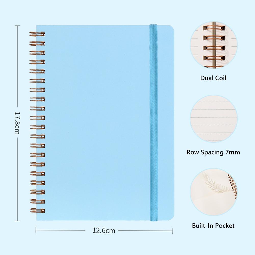 Thicken Diary Book Strap Design Memo Pad Multi-purpose Coil Notebook Students Stationery