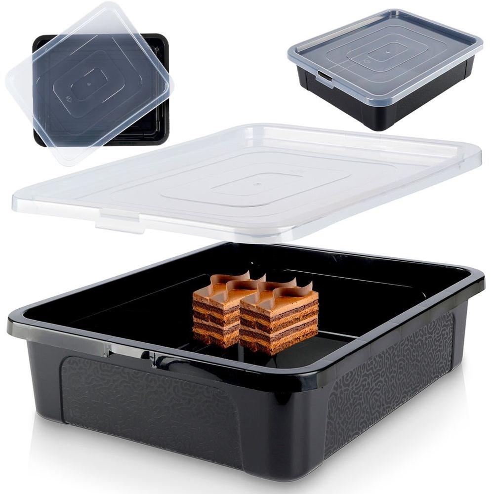 Cake Container with Lid 40x33x10 Cm