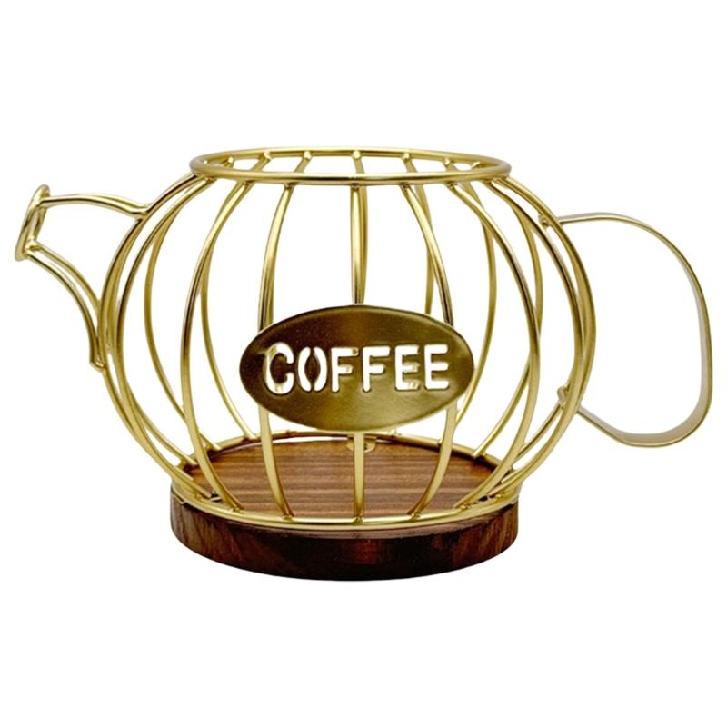 Sturdy Coffee Organizers Basket In Elegant Designs Featuring Dustproof Lid Portable Accessory for Home or Office Use