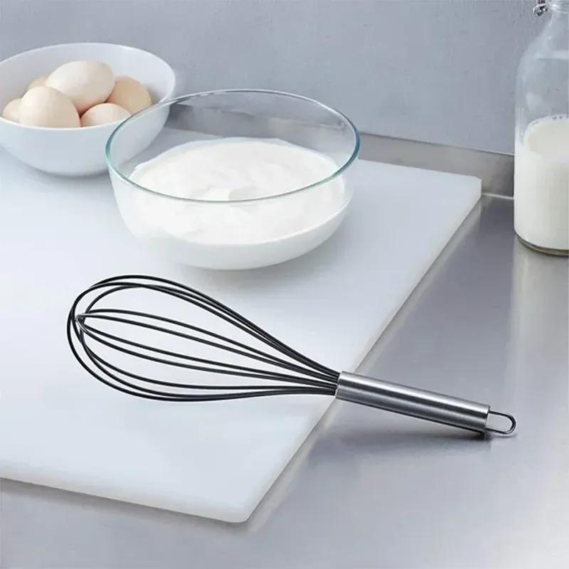 6-10-12 inch Manual Egg Beater Stainless Whisk Kitchen Wire Balloon Whisk Milk Egg Beater Egg Mixing Mixer Tools