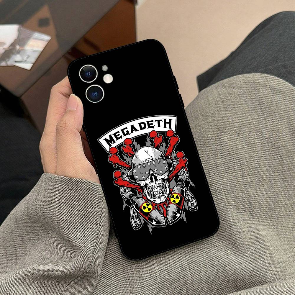 Music Band T-Megadeth Phone Case Black Phone Case For IPhone 17/16/15/13/14 Pro Max/ 11Plus/X/Xr/Xs Max 13mini