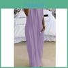 Milk Silk Long Dress With Splicing Design For Casual Summer Wear