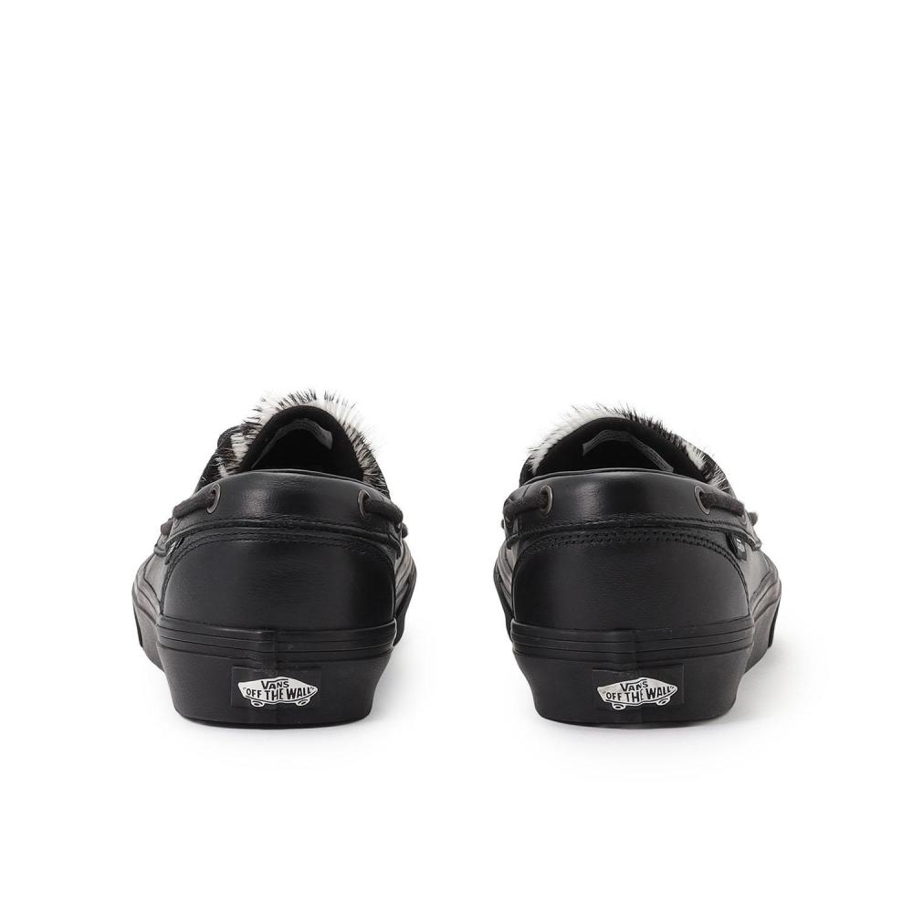 Vans 2 Eyelet Boat Shoe Vn000z96bla Pony Hair Black