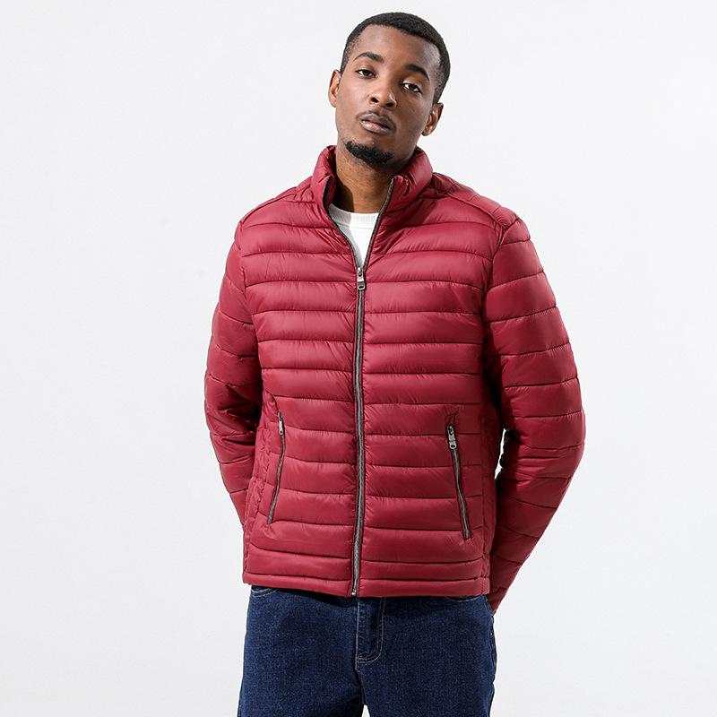 Autumn and winter new stand-up collar men's cotton clothes casual and warm long-sleeved pat cotton jacket men