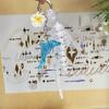 Retro Dolphin Flower Lace Bag Charm Cute Y2K Style Portable Decor for Girls Summer Island Trip Bag Accessories