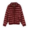 AFTERMATH Mohair Knit Zip Hoodie Red