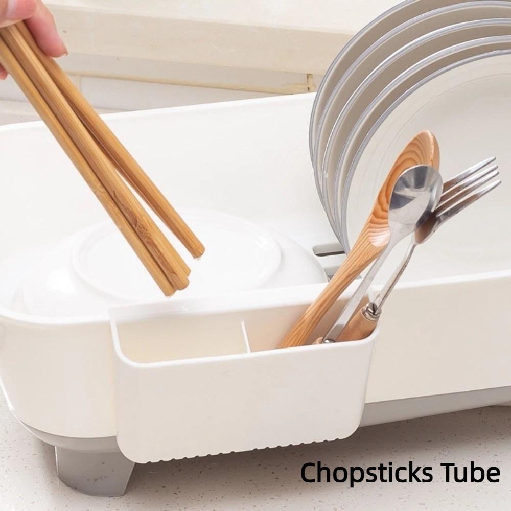 Chopsticks Tube Kitchen Cutlery Holder Drainable Dish Organizer Spoon Fork Cage Rack High-capacity Tableware