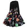 Retro Christmas Bestseller Long Sleeve Round Neck Dress