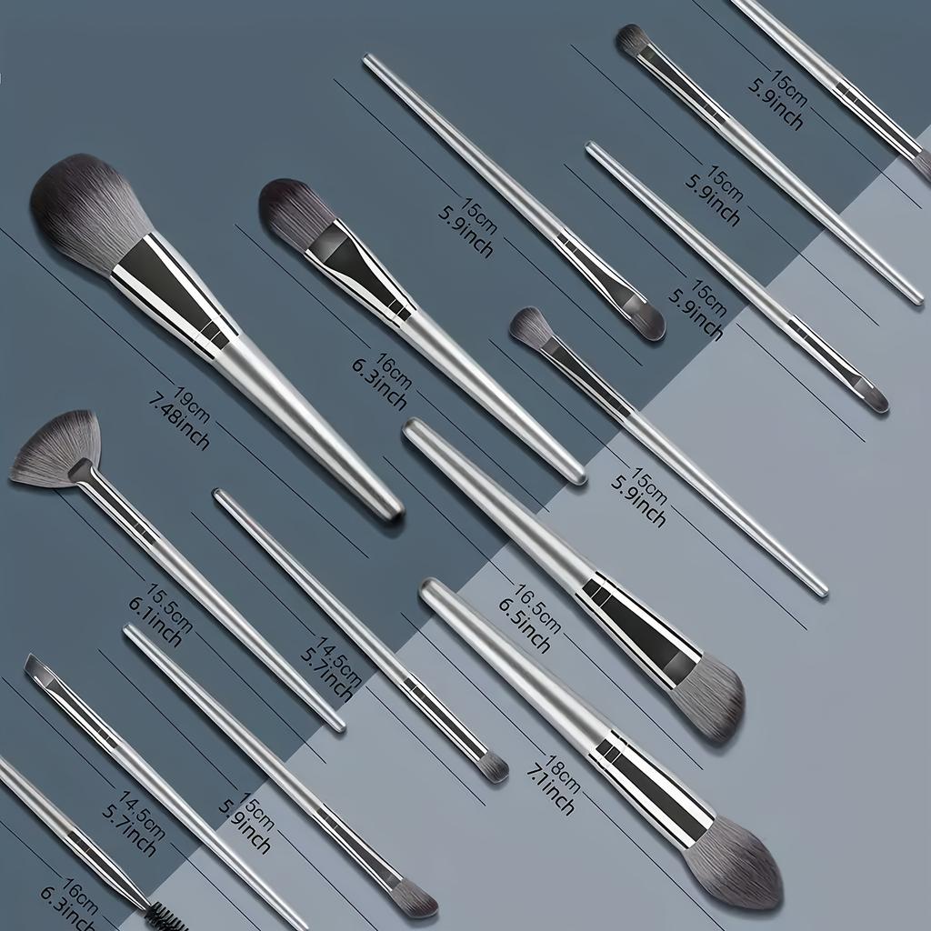14 Piece Makeup Brush Set, A Soft and Fluffy Beauty Tool Suitable for Precise Application of Facial Makeup