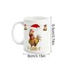 Christmas Mugs Chick Pattern Cartoon Cup Ceramic Christmas Coffee Cup For Men Youth Child Friend Mom Lady Kitchen Holiday