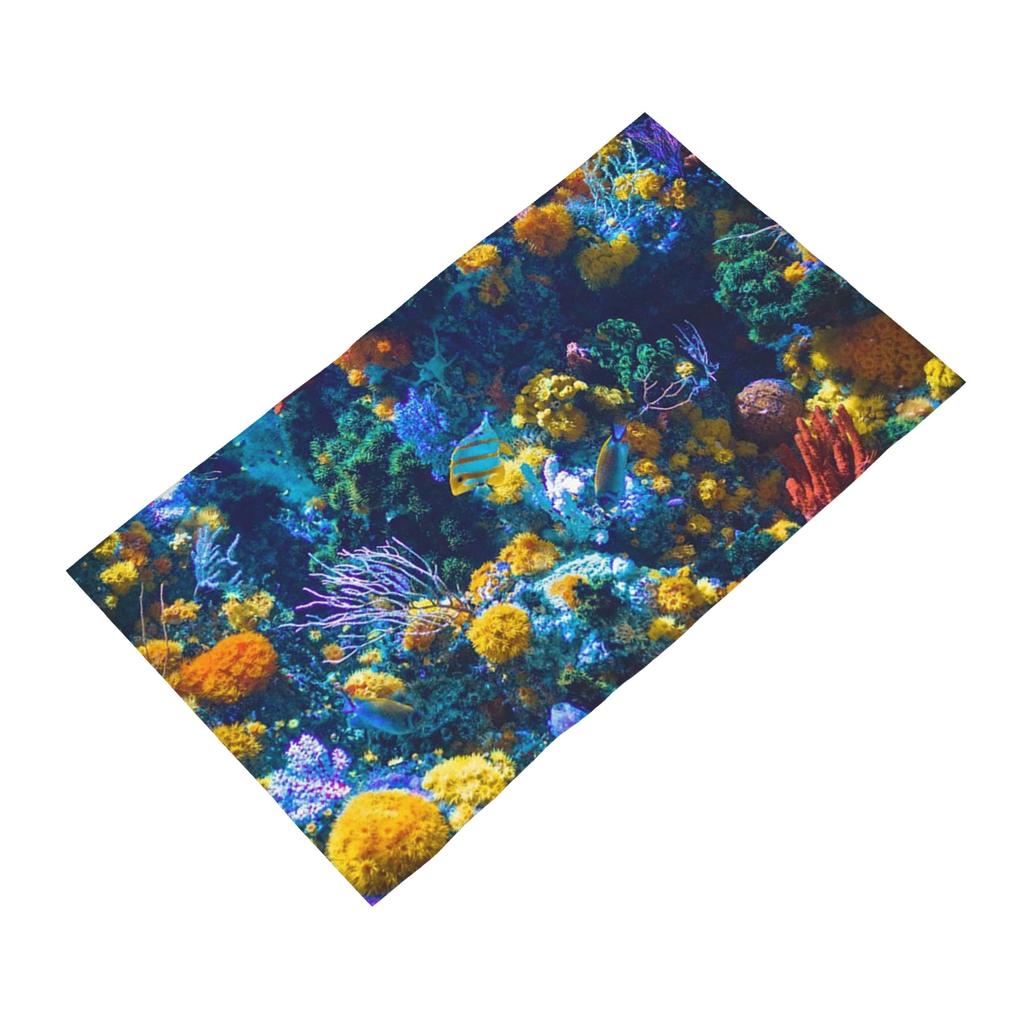 Colorful Australian Coral Reef with Tropical Fish Soft Face Towel Quick Dry Pool Bath Cotton Towels Absorbent