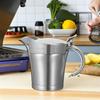 750Ml Insulated Sauce Pitcher Stainless Steel Gravy Boat Jug with Streamlined Spout for Ketchup Gravy and Dressings No Drip