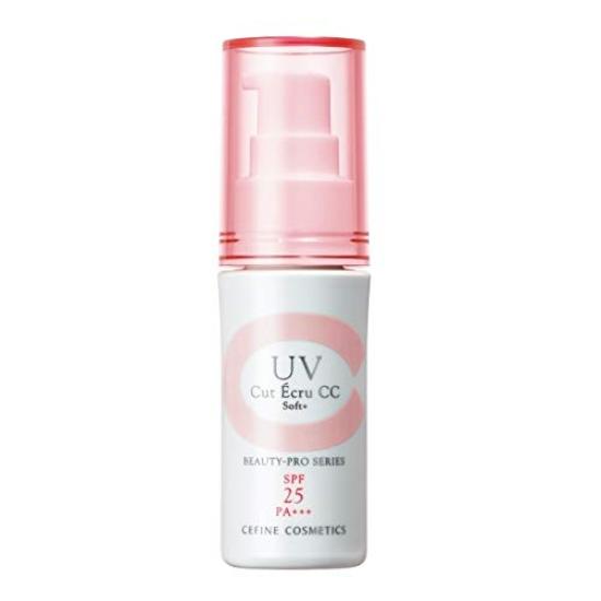 

CEFINE Beauty Pro UV Cut Ecru CC 30g Makeup Base 30g Soft+ (x 1)