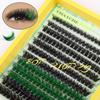 Large-capacity Segmented DIY Mixed-color False Eyelashes 10-18mm Single Cluster Thick Hot-melt Halloween Eyelashes