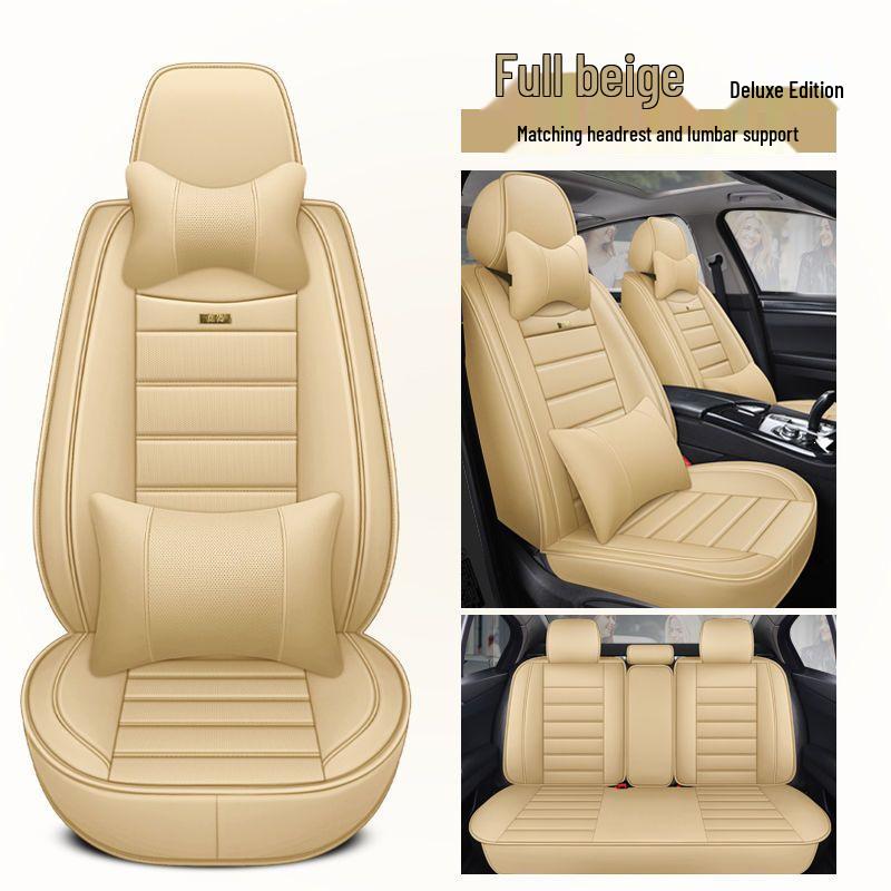 2023 Toyota Highlander 2.5L Elite Edition 5-Seater All-Season Leather Seat Covers, Full Wrap-Around Cushions