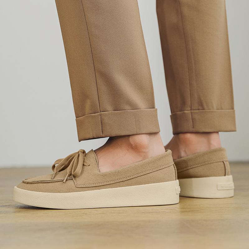 Fashion Moccasins Slip on Flats Male Luxe Walking Shoes New Men Casual Shoes Luxury Mens Loafers Handmade All-match Leather Men's Flats