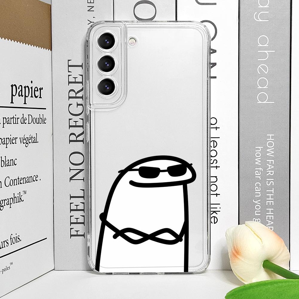 Lustige Celular Flork Meme Handyhülle für Samsung Galaxy S22 S23 S24 S25 Plus Ultra S21 FE 5G Transparente Weiche Hülle Partner Fundas