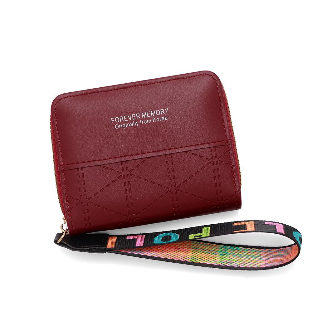 

New Women s Small Short Zipper Wallet - Korean Plaid Tassel Coin Purse & Card Holder