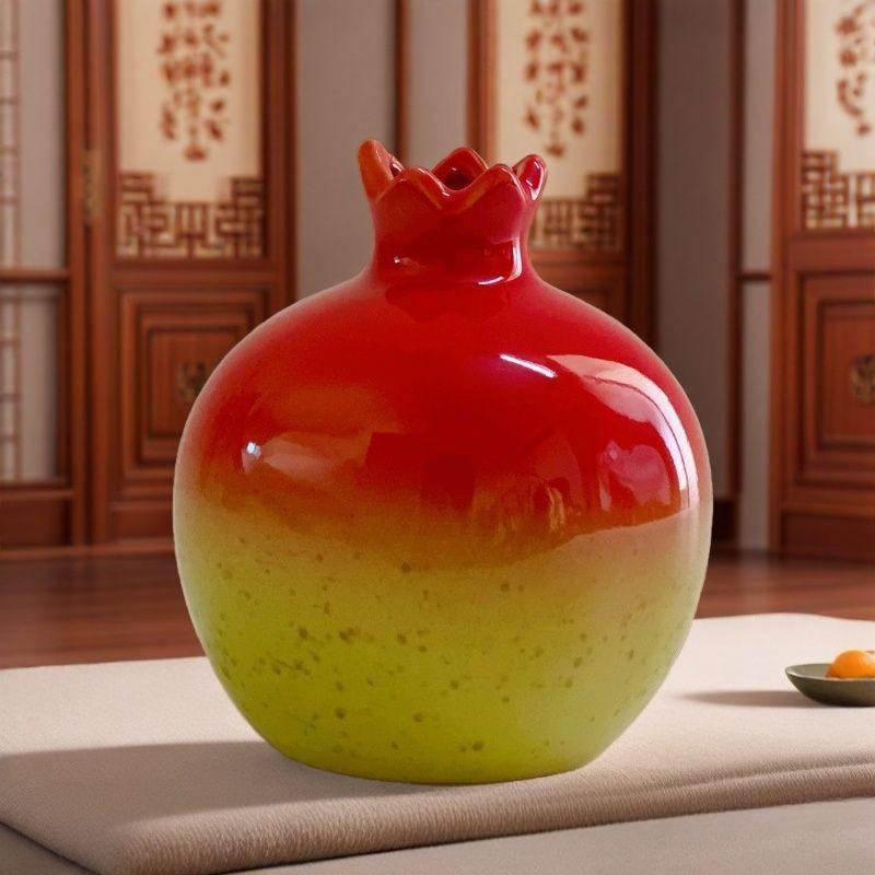 

Lemon Ceramic Vase Nordic Ins Feng Shui Cultivation Flower Vase Home Fresh Desktop Decoration Crafts Home DIY Decor