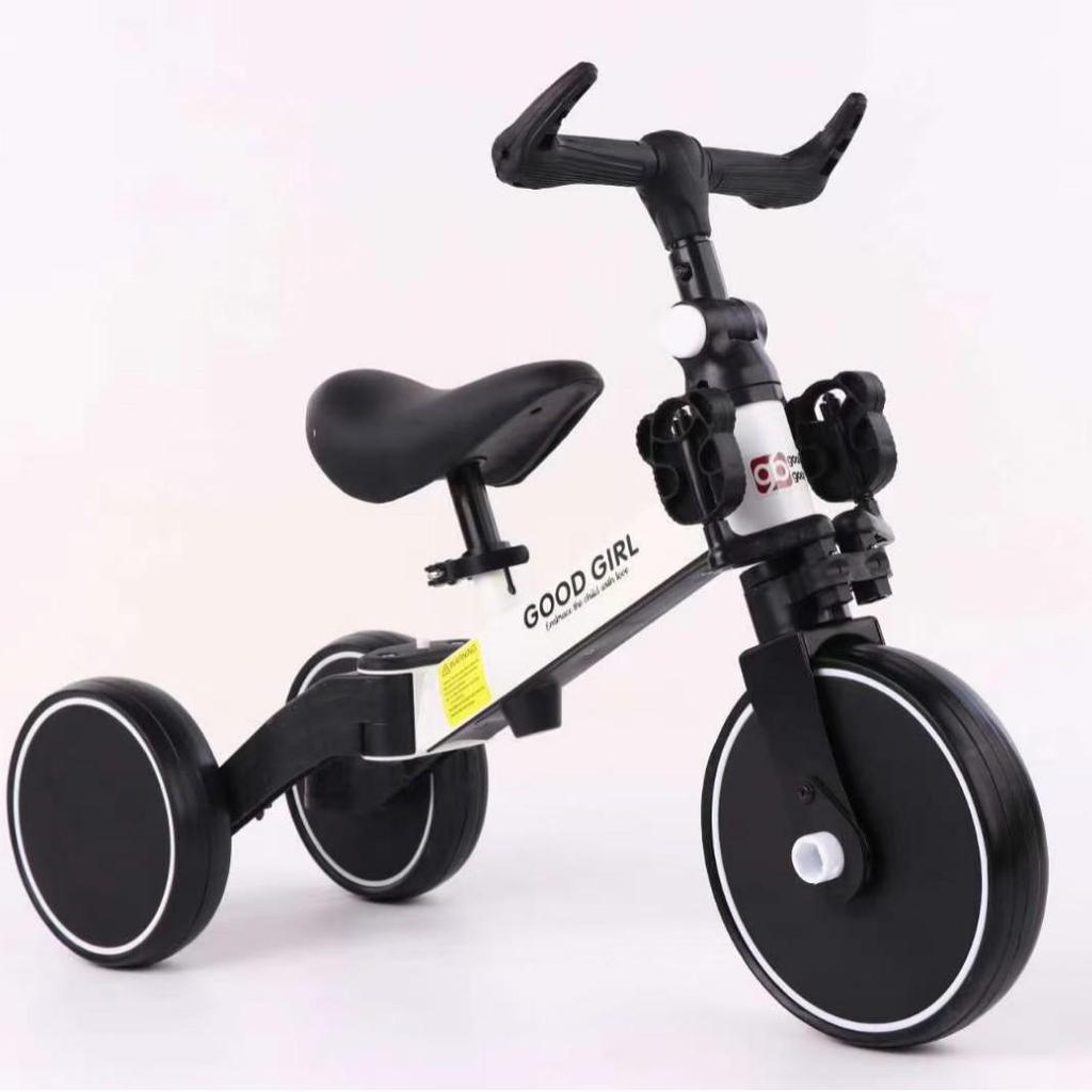 Children's 3-in-1 Transforming Tricycle: Pedal Trike, Rideable Scooter, Seatable Glider