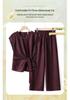 Stylish Summer 2026 New Chinese Wide-Leg Short-Sleeved Lace-Up Two-Piece Set for Women