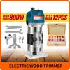 800W Portable Woodworking Power Tool High Power Electric Wood Trimmer Handheld Engraving Slotting Router