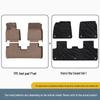 Ideal i8 Car Floor Mats Set - Black/Orange TPE, Fits 25 Models, Includes Trunk Mat.