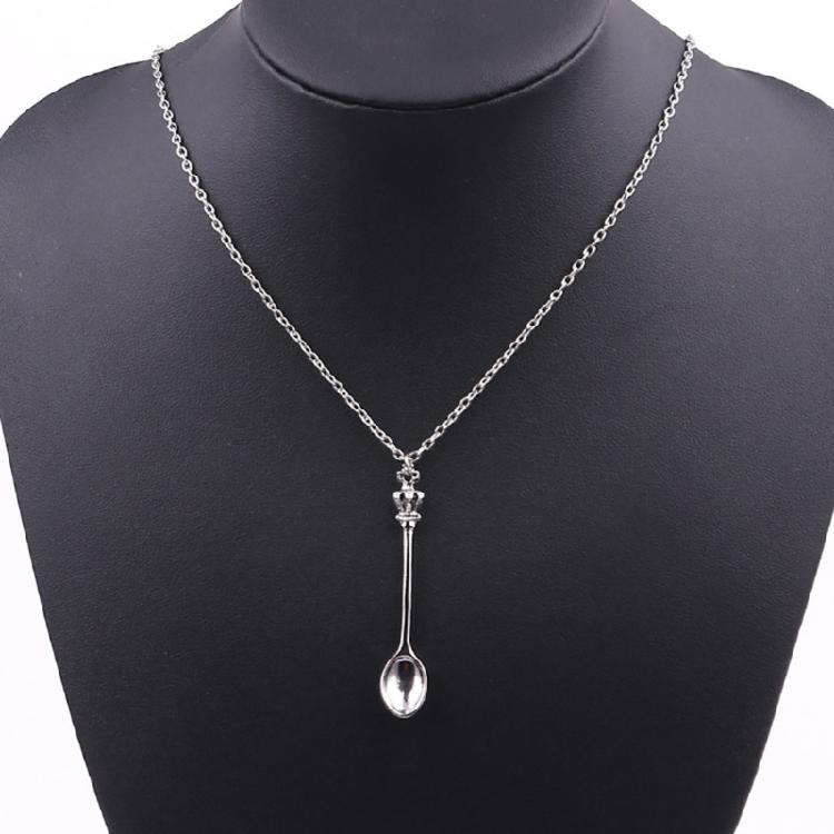 4 Colors Spoon Necklace Spice Spoon Necklace Adjustable Spoon Pendant