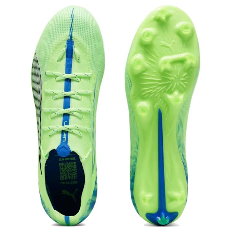 Puma Ultra Pro 5 FG AG Lights Out Pack Men Sneakers Green Fizzy-Apple White 107685-03