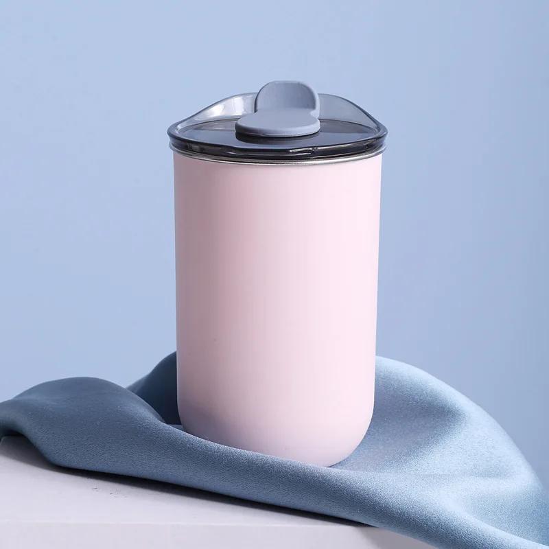 300ML Stainless Steel Coffee Cup Mug with Lid Simple Insulated Coffee Mug Thermal Bottle Heat-resistant Thermos Mug Drinkware