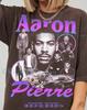 Aaron Pierre Vintage Actor Portrait Collage Comfort Colors® TShirt and Kids Tshirt, Purple Bootleg Celebrity Fan Gift Tee