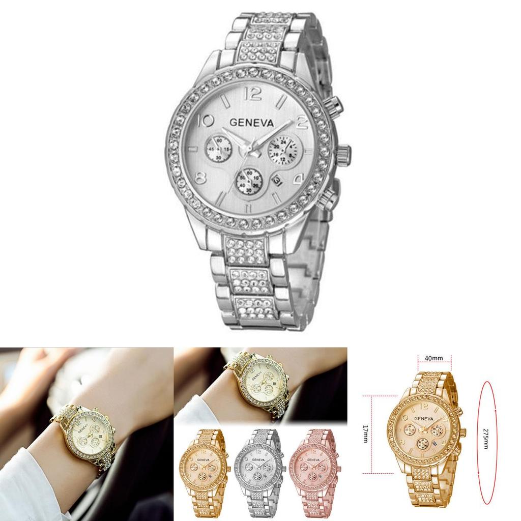Elegant 2019 New Stainless Steel Luxury Women Crystal Quartz Analog Wrist Watch With Timeless Appeal