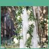 Flower Vines Artificial Wedding Table Decor With Plastic Roses For Garden Scenes