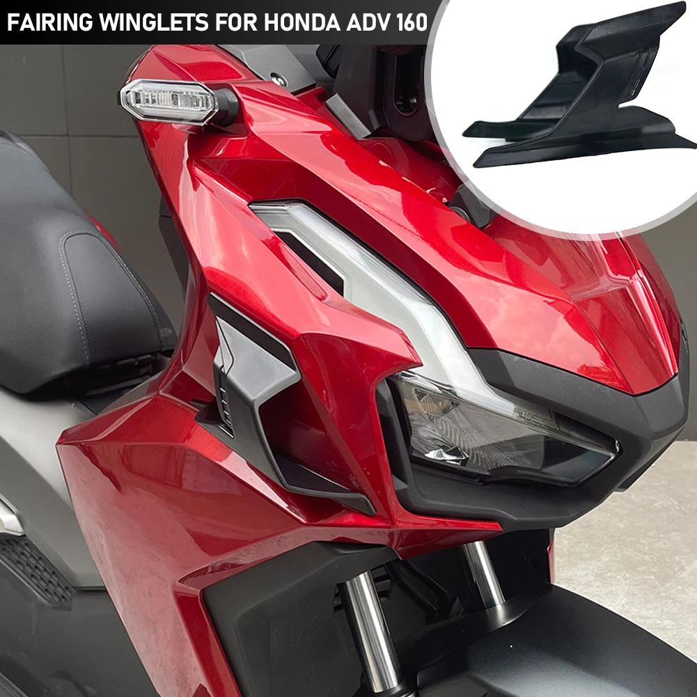 2 Stück Motorrad-Winglets Seitenverkleidungen Aerodynamische Finnen Klebend Links Rechts Flügelzubehör für HONDA ADV160 2025-2025