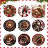 Christmas Tree Base Mat Round 3D Rug, Optical Illusion Area Festive Santa Gnome Print, Soft Velvet Rug 16" 24" Non-slip for Living Room Bedroom