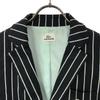 Lacoste Stripe Tailored Jacket 38 Black Embroidery Women Used