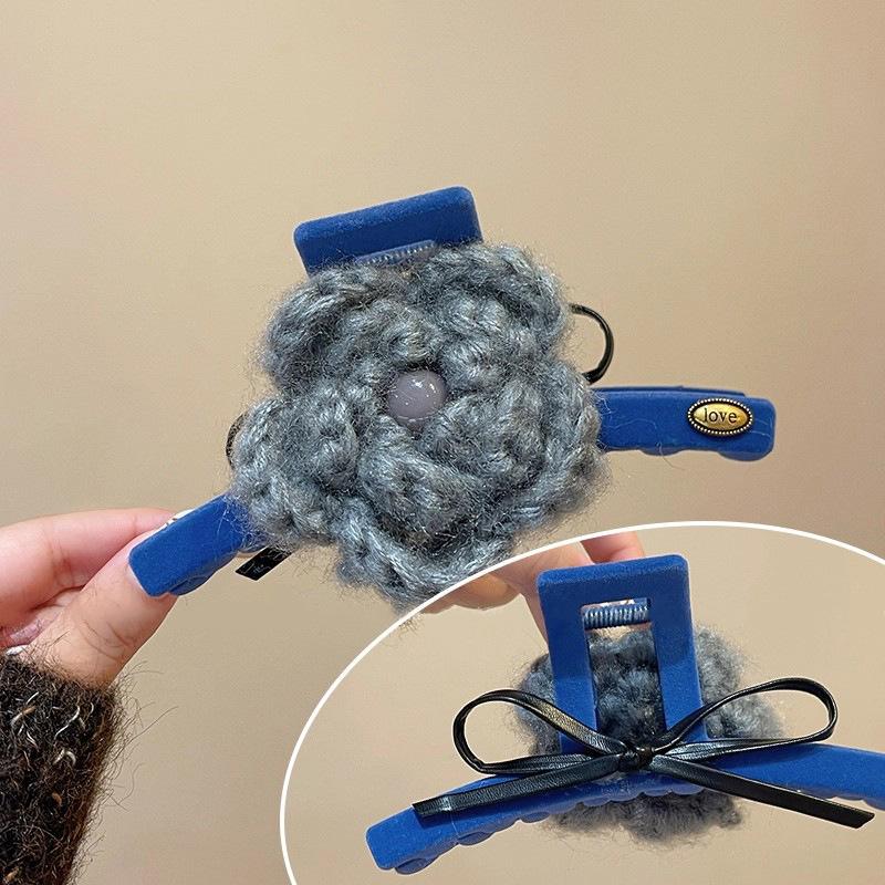 

Стильная, Ретро, Милая бархатная заколка для волос с цветком для женщин, Заколка для волос для высокой прически 13cm