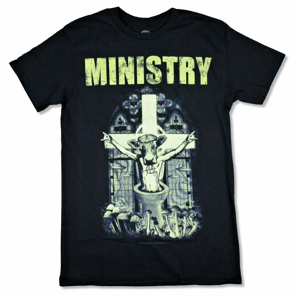 Ministry Band Holy Cow Shirt Short Sleeve Black Unisex S-5XL EM1036 M