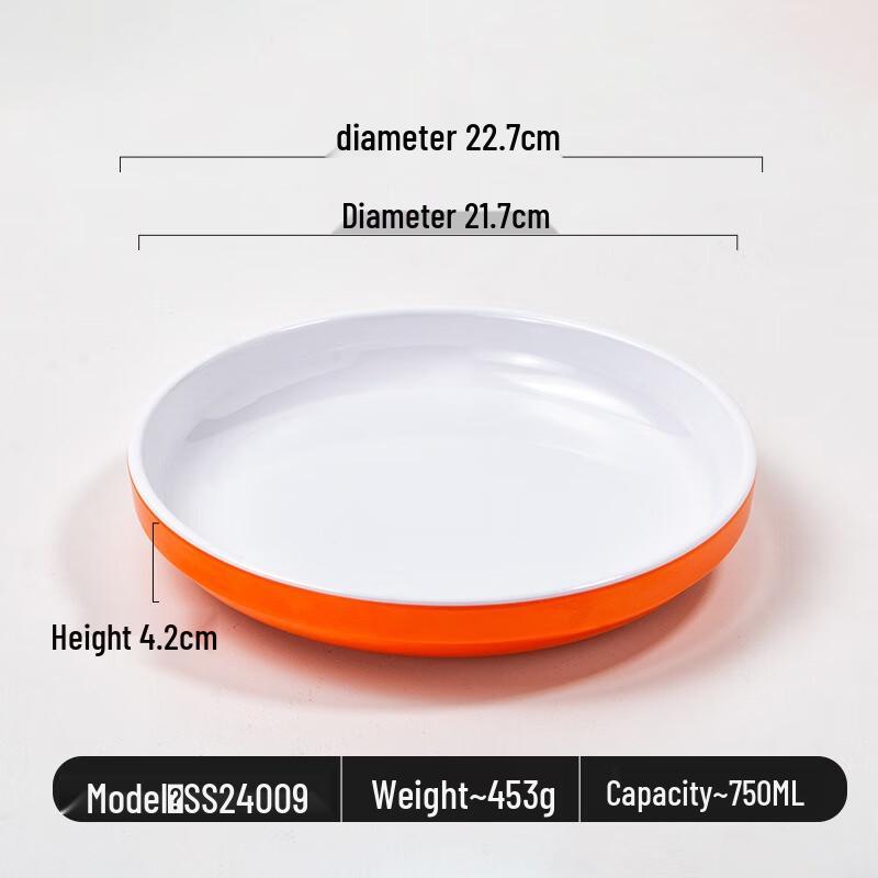 JINMEILI Melamine Round Fast Food Plate