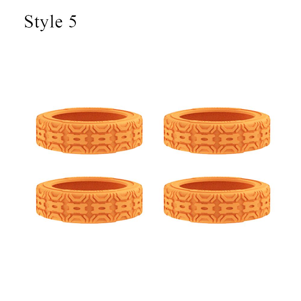 4PCS Premium Silicone Luggage Wheels Protector Covers Silent Shock-Proof Suitcase Wheels Cover Durable Trolley Box Casters Cover