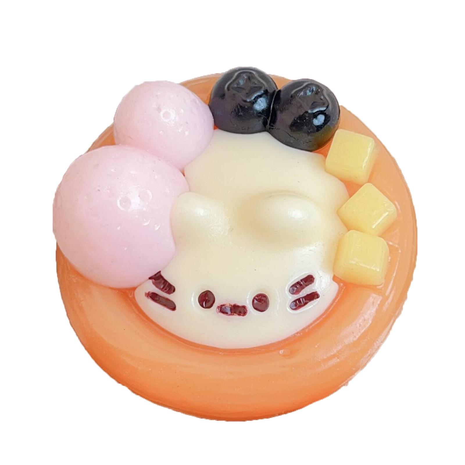 

Кошачьи яйца Тартс лопаются сливочный имитация силикона чувствую грязь декомпрессионная игрушка One Size