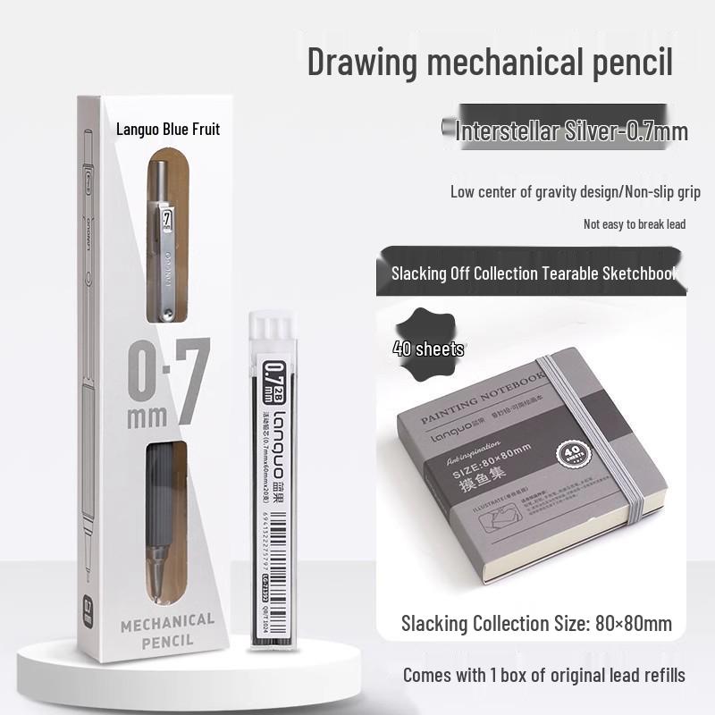 Blue Fruit Automatic Pencil Set: Candy Macaron Creative Stationery for Drafting and Drawing
