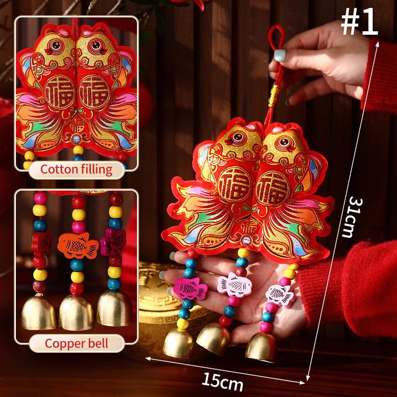 Chinese New Year 2025 Decorations Chinese Spring Festival Hanging Pendant Door Wall Ornament Traditional Chinese Room Decoration