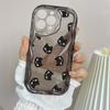 LZ8 Cartoon Cat Cute Art Clear Soft Wave Phone Cases for iPhone 15 13 Pro Max 12 Mini 14 8 Plus XS Max XR 6 Protection Back Cover