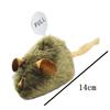 Funny Simulation Mouse Cat Toy Automatic Chirping Bite Resistance Interactive Cat Toy Soft Relieve Boredom Mouse Cat