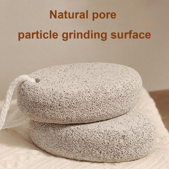 Natural Pumice Stone Heavy-Duty Callus Remover for Dry & Rough Heels Exfoliating Stone for Cracked Feet Dead Skin Remover Spa-Grade Foot Care Tool