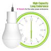 LED Solar Bulb Outdoor Camping Lamp Garden 15W Rechargeable Charge Light Courtyard Decoration Hanging USB Indoor Emergency Bulbs