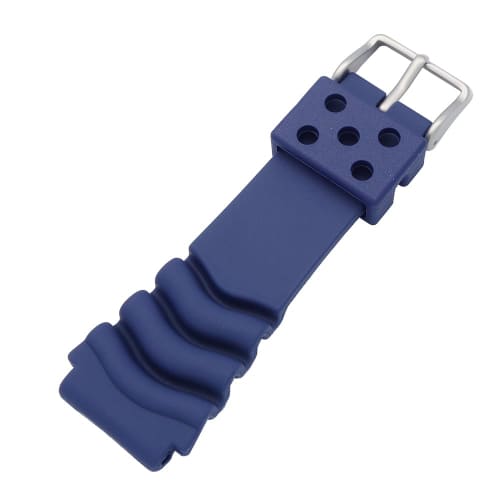 Seiko watch strap, RS04K22NY1, 22mm mounting width, 20mm buckle width, urethane, navy blue, genuine diver's watch.